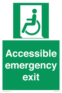 Accessible emergency exit (left)